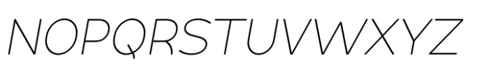 Lite On Thin Italic Font UPPERCASE
