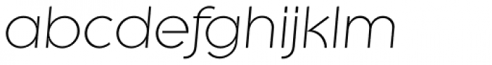 Litera TS Light Italic Font LOWERCASE