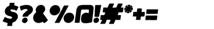 Lito Stencil Italic Font OTHER CHARS