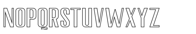 Little Bosquee Outline Font UPPERCASE