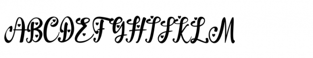 Little Bubbly Regular Font UPPERCASE