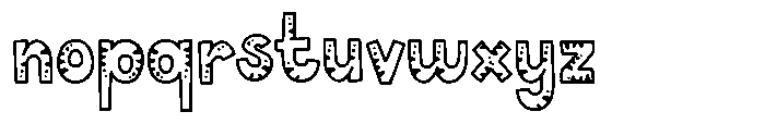 Little Dino Font LOWERCASE