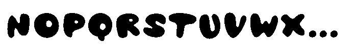 Little Farm Truck Font LOWERCASE