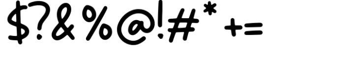 Little Moment Font OTHER CHARS