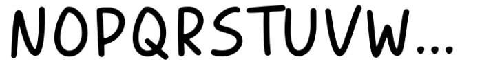Little Moment Font UPPERCASE