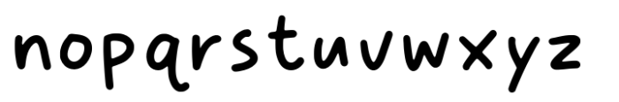 Little Moment Font LOWERCASE