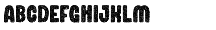 Little Moon Grain Rough Font UPPERCASE