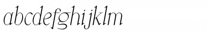 Little Muffin Light Italic Font LOWERCASE