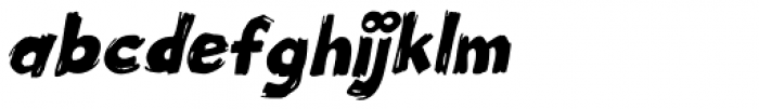 Little Piggy BTN Oblique Font LOWERCASE