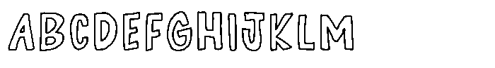 Little Suika Suika-Line Font UPPERCASE