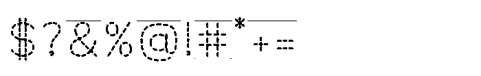 Little Writer Dashed+Line Font OTHER CHARS