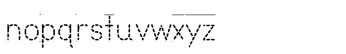 Little Writer Dashed+Line Font LOWERCASE
