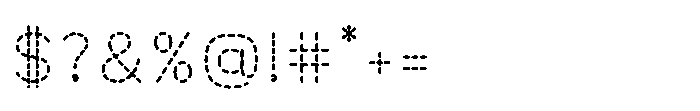 Little Writer Dashed Font OTHER CHARS