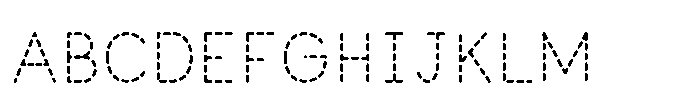 Little Writer Dashed Font UPPERCASE