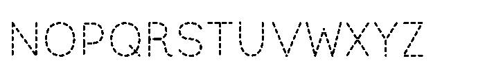 Little Writer Dashed Font UPPERCASE