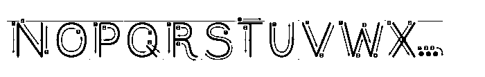 Little Writer Instructions+Line Font UPPERCASE