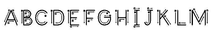 Little Writer Instructions Font UPPERCASE