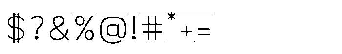 Little Writer Solid+Line Font OTHER CHARS