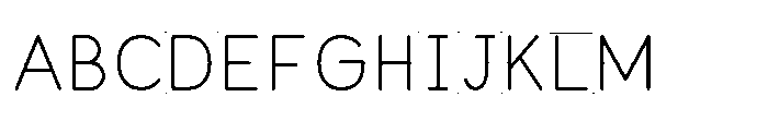 Little Writer Solid+Line Font UPPERCASE