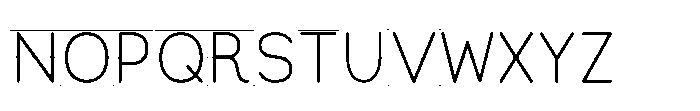 Little Writer Solid+Line Font UPPERCASE