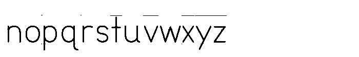 Little Writer Solid+Line Font LOWERCASE