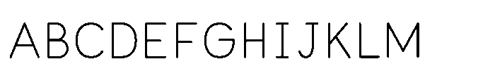 Little Writer Solid Font UPPERCASE