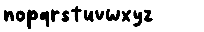 Little You Font LOWERCASE