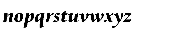 Littleworth Now Black Italic Font LOWERCASE