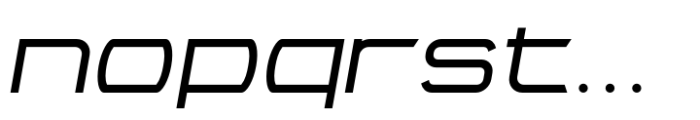 Litto Extraexpanded Italic Font LOWERCASE