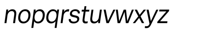 Live Grotesk Italic Font LOWERCASE