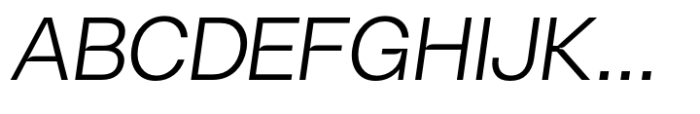 Live Grotesk Light FM Italic Font UPPERCASE