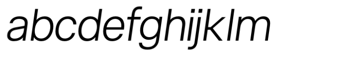 Live Grotesk Light Italic Font LOWERCASE