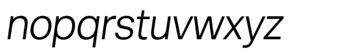 Live Grotesk Light Italic Font LOWERCASE