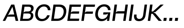 Live Grotesk Medium FM Italic Font UPPERCASE