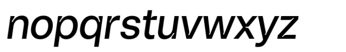 Live Grotesk Medium FM Italic Font LOWERCASE