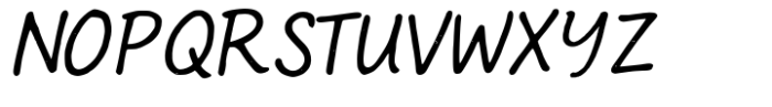 Lively Note Font UPPERCASE