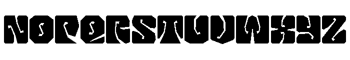LibidoRagged CondensedHuge Instance Font LOWERCASE