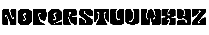 LibidoRagged CondensedLarge Instance Font UPPERCASE
