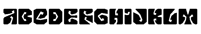 LibidoRagged CondensedSmall Instance Font UPPERCASE