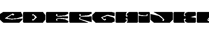 LibidoRagged ExpandedLarge Instance Font UPPERCASE