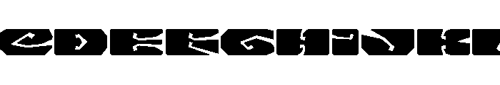 LibidoRagged ExpandedMedium Instance Font UPPERCASE