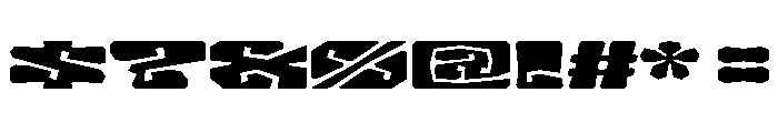 LibidoRagged ExpandedSmall Instance Font OTHER CHARS