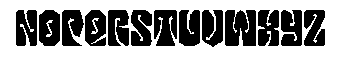 LibidoRagged ExtraCondensedHuge Instance Font LOWERCASE