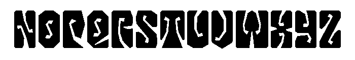 LibidoRagged ExtraCondensedLarge Instance Font LOWERCASE
