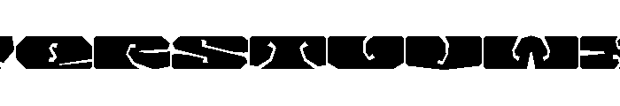 LibidoRagged ExtraExpandedLarge Instance Font LOWERCASE