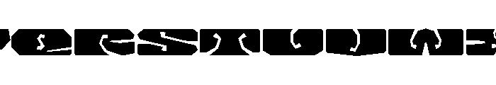 LibidoRagged ExtraExpandedMedium Instance Font UPPERCASE