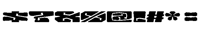 LibidoRagged ExtraExpandedSmall Instance Font OTHER CHARS