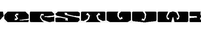 LibidoRagged ExtraExpandedSmall Instance Font LOWERCASE
