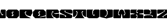 LibidoRagged RegularLarge Instance Font UPPERCASE