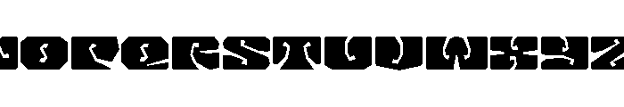 LibidoRagged RegularMedium Instance Font UPPERCASE